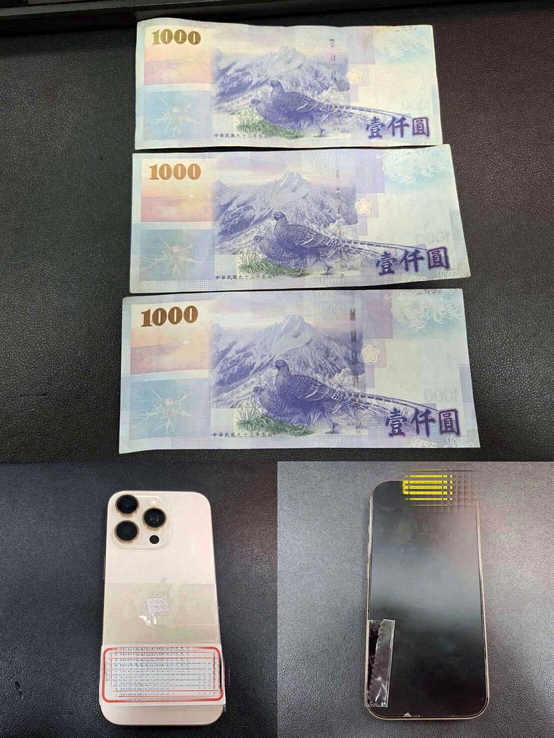台中市刑大四隊破獲李姓男子等人的詐騙集團，帶回涉案5人，查扣贓款等證物。記者陳宏睿／翻攝