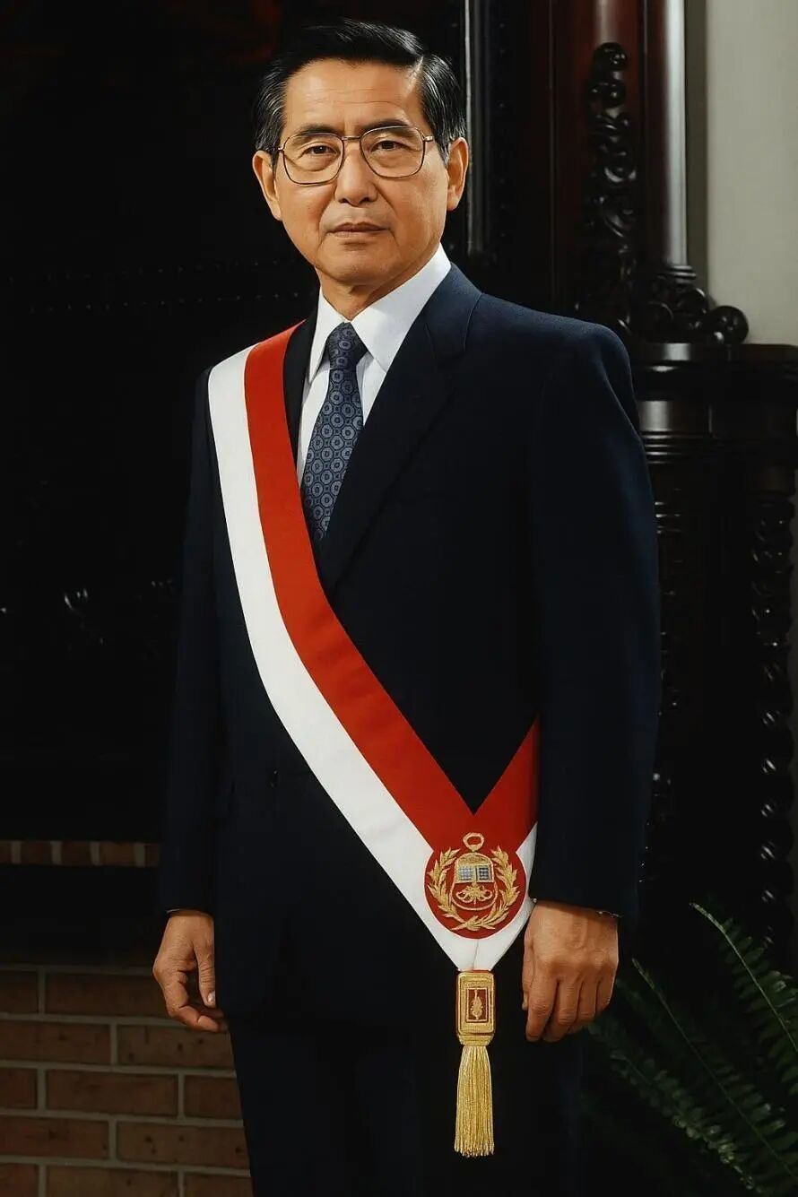 阿尔韦托·藤森拥有秘鲁、日本双重国籍,是南美洲首位日本裔国家元首。(图源:资料图片)