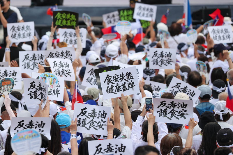 國民黨今在凱道發起「我是人，我反毒台」集會。記者張文玠／攝影