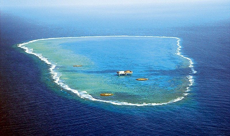 沖之鳥礁的地位再度受到大陸官方的質疑。聯合報系資料照