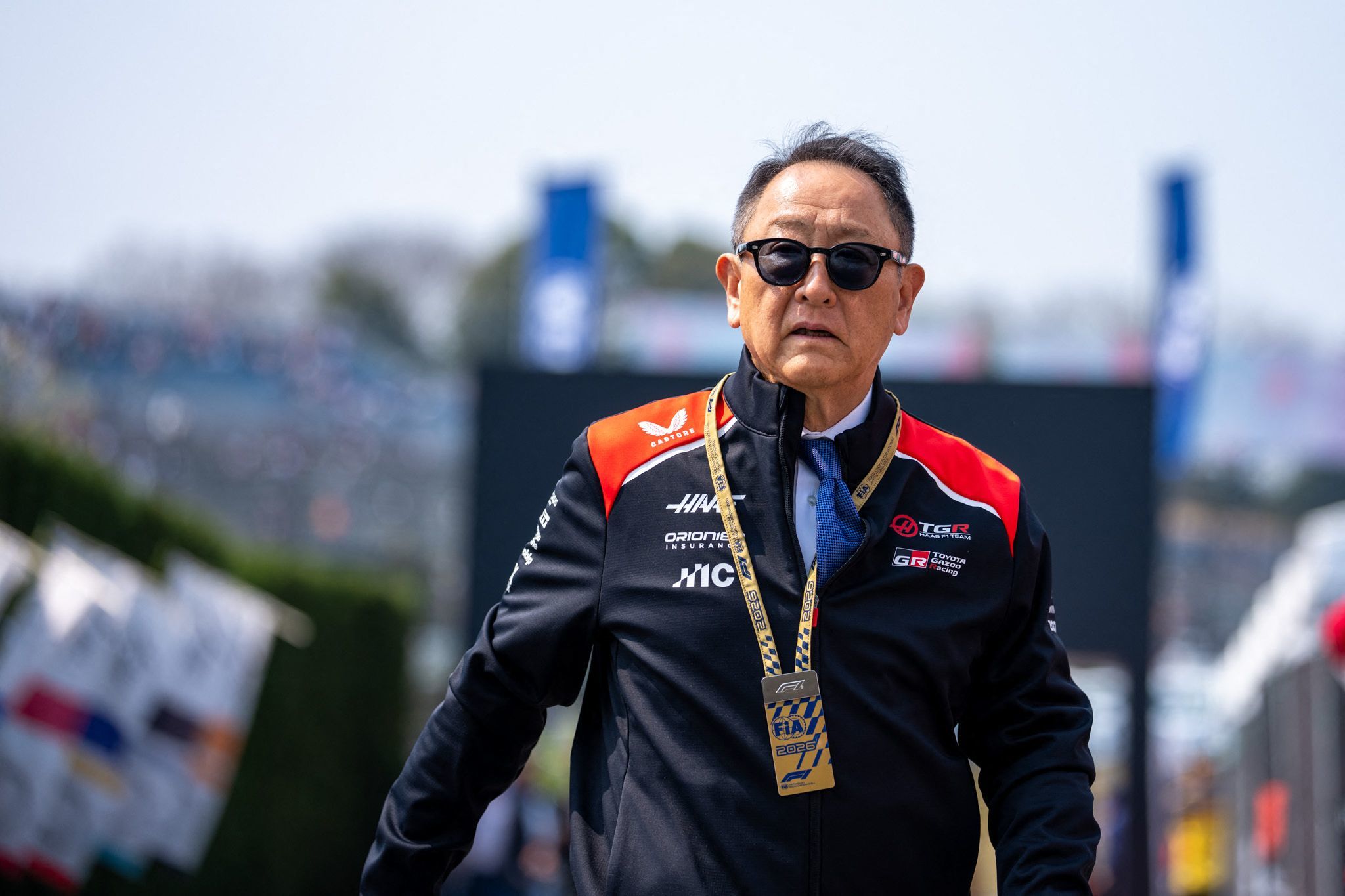 今年3月,丰田章男亮相F1日本大奖赛 东方IC
