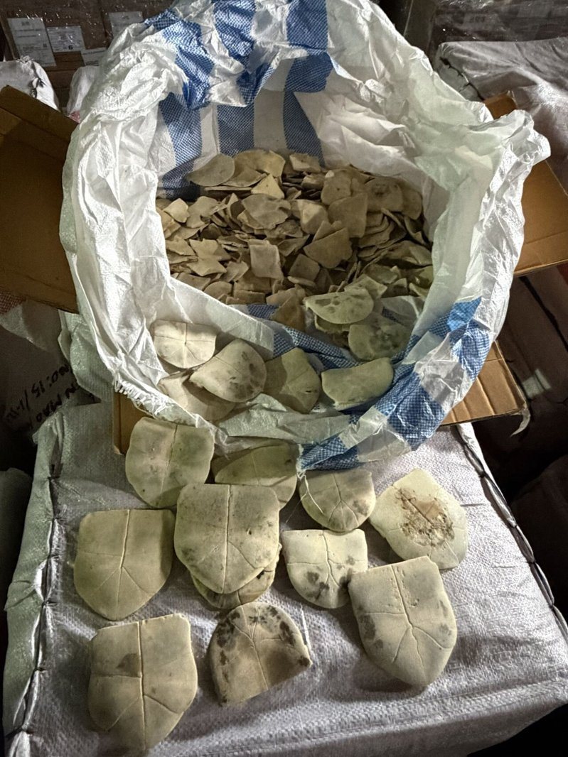 保安警察第三總隊第一大隊日前在基隆關執行貨物查驗時,攔截一起大規模走私瀕危野生動物龜板。記者游明煌/翻攝