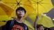 图为2015年,黄之锋因参与雨伞运动前夕的“重夺公民广场”行动而被起诉。