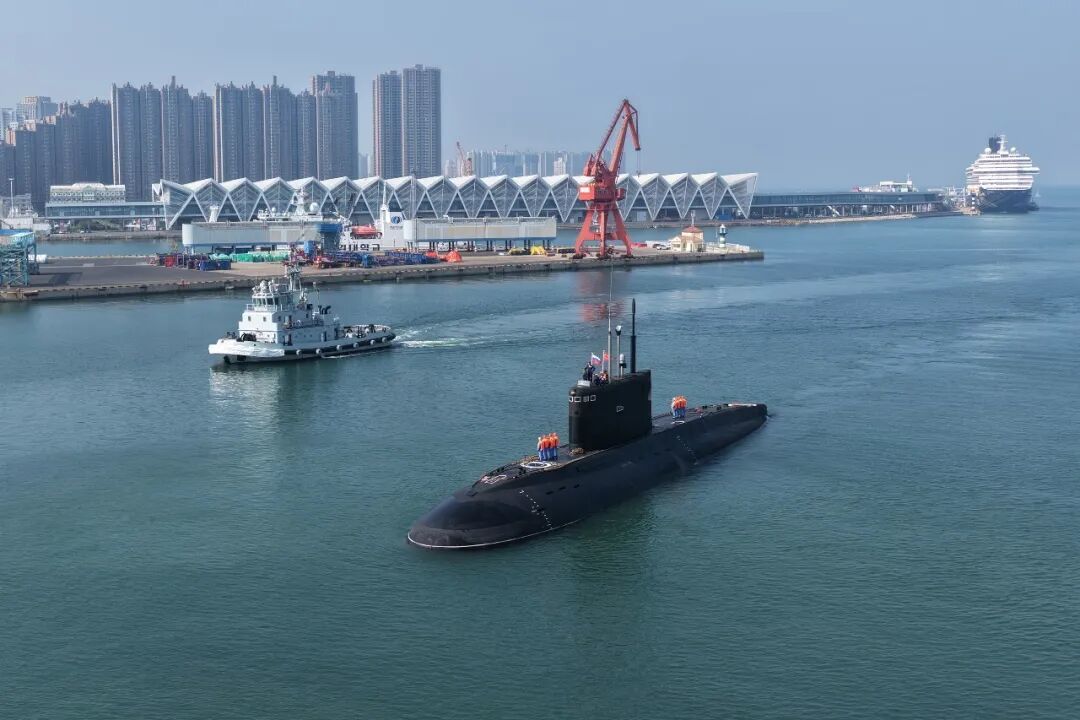 ▲中俄“海上联合-2026”联合演习舰艇集结完毕