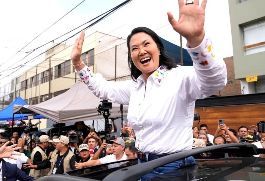 此次选举期间,藤森庆子出席竞选活动。(图源:美联社)