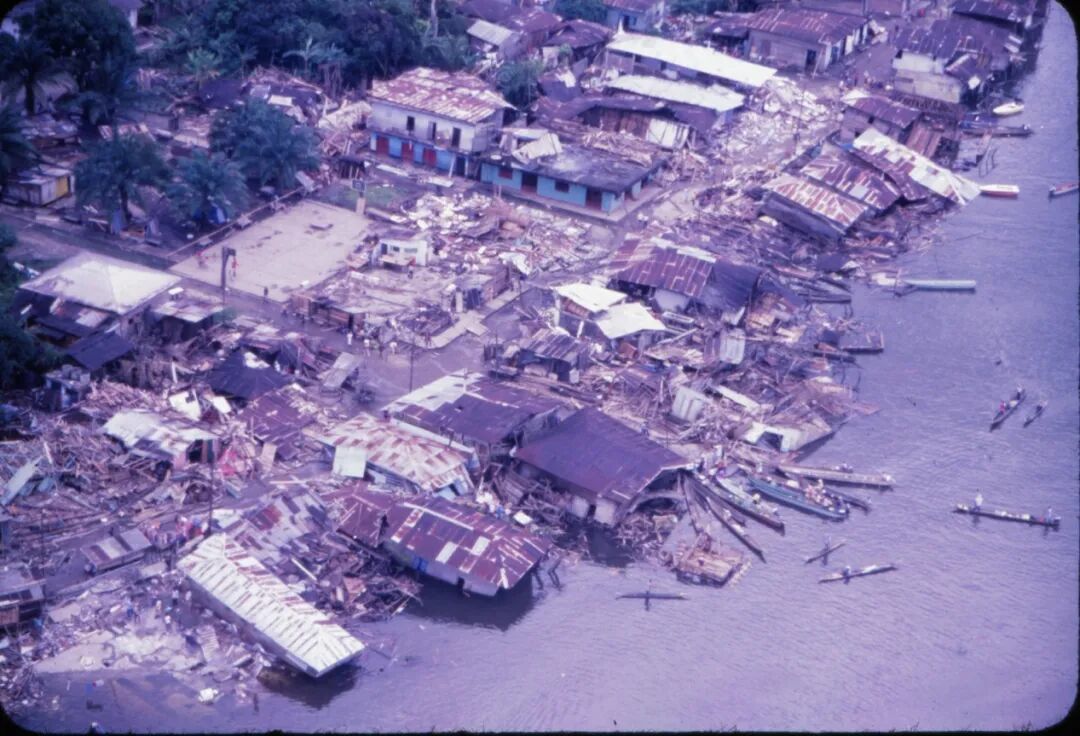 1979年的图马科地震对海滨地区造成严重损害。（图源：哥伦比亚地质局）