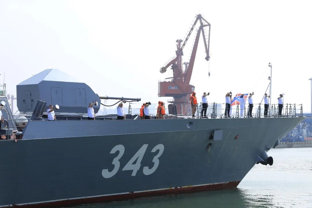 ▲中俄“海上联合-2026”联合演习舰艇集结完毕