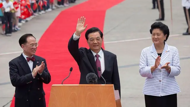 曾荫权、胡锦涛、刘延东