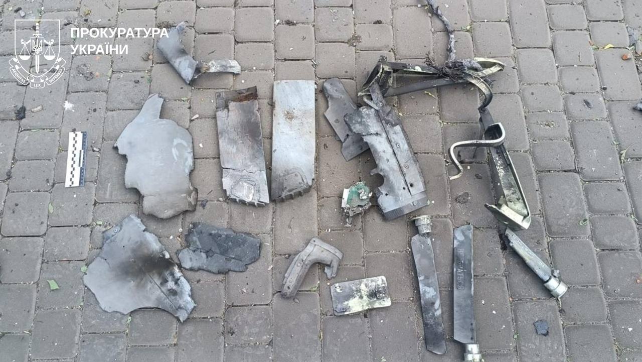 Осколки ракеты «Бандерол» после атаки в Балаклии