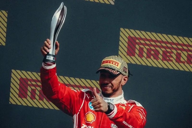 Lewis Hamilton 因為安全車未進站無緣追擊,最終收獲第三名。 圖/Scuderia Ferrari HP