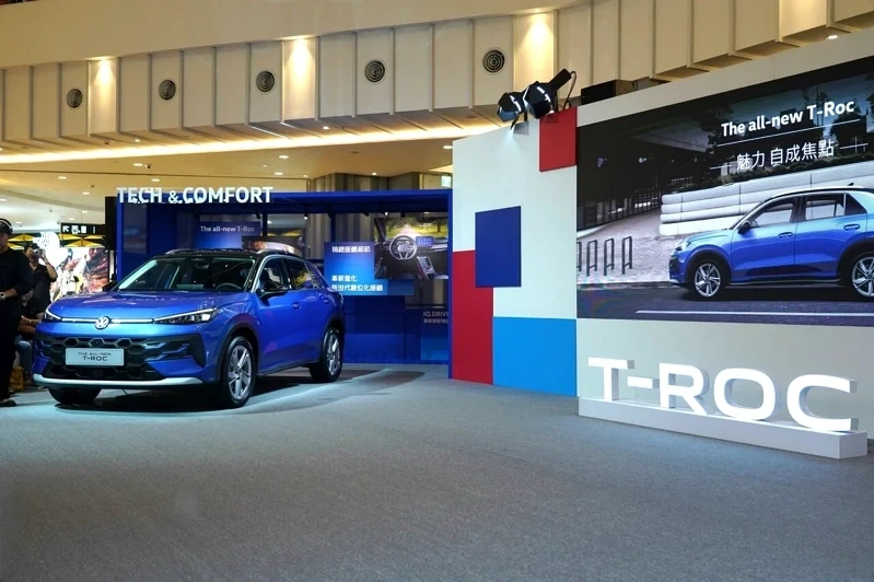 台灣福斯首波引進 280 eTSI Style Design 與極夜曜影版雙車型,搶攻進口跨界休旅市場。 記者趙駿宏/攝影