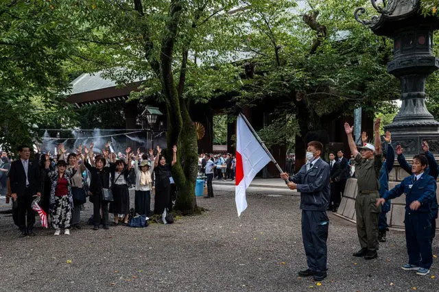 靖国神社民众