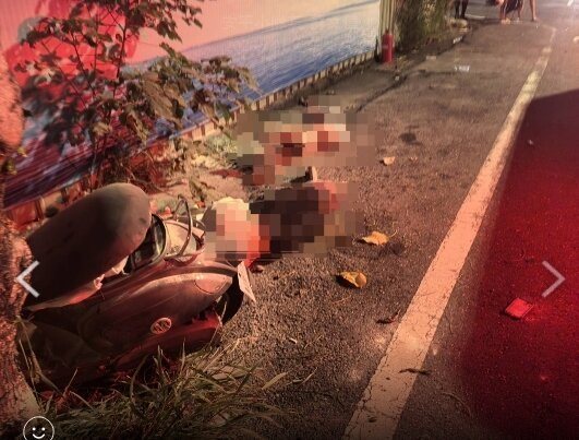 17歲劉姓男子載著17歲王姓女友不明原因於安平區安北路和州平一街交叉路口自撞路樹，兩人傷重雙雙不治。圖／民眾提供