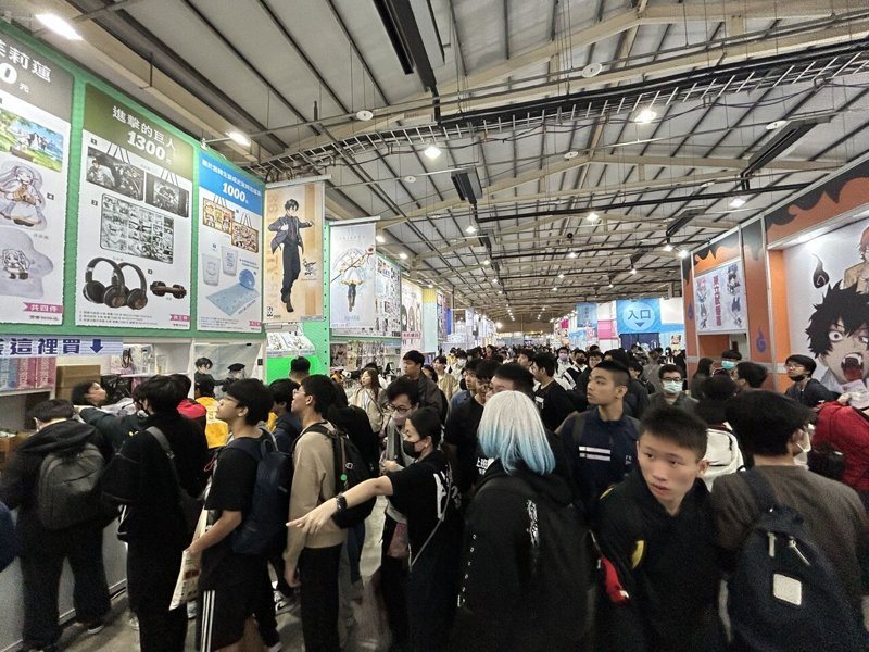 台中國際動漫節在台中國際展覽館登場，吸引大批漫迷朝聖。聯合報系資料照