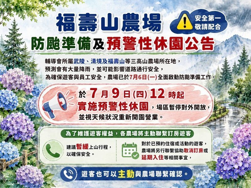 圖／翻攝福壽山農場FushoushanFarm臉書