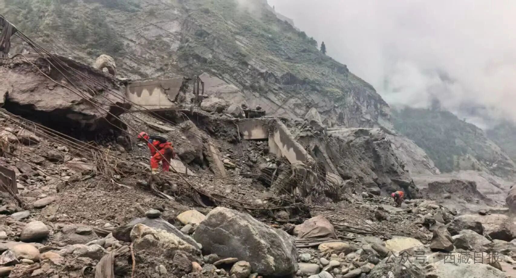 痛心!吉隆口岸建筑只剩钢筋骨架