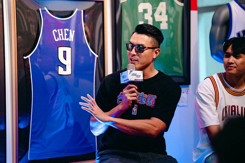 陳信安分享自己當初前往NBA追夢過程的甘苦談。圖／主辦單位提供