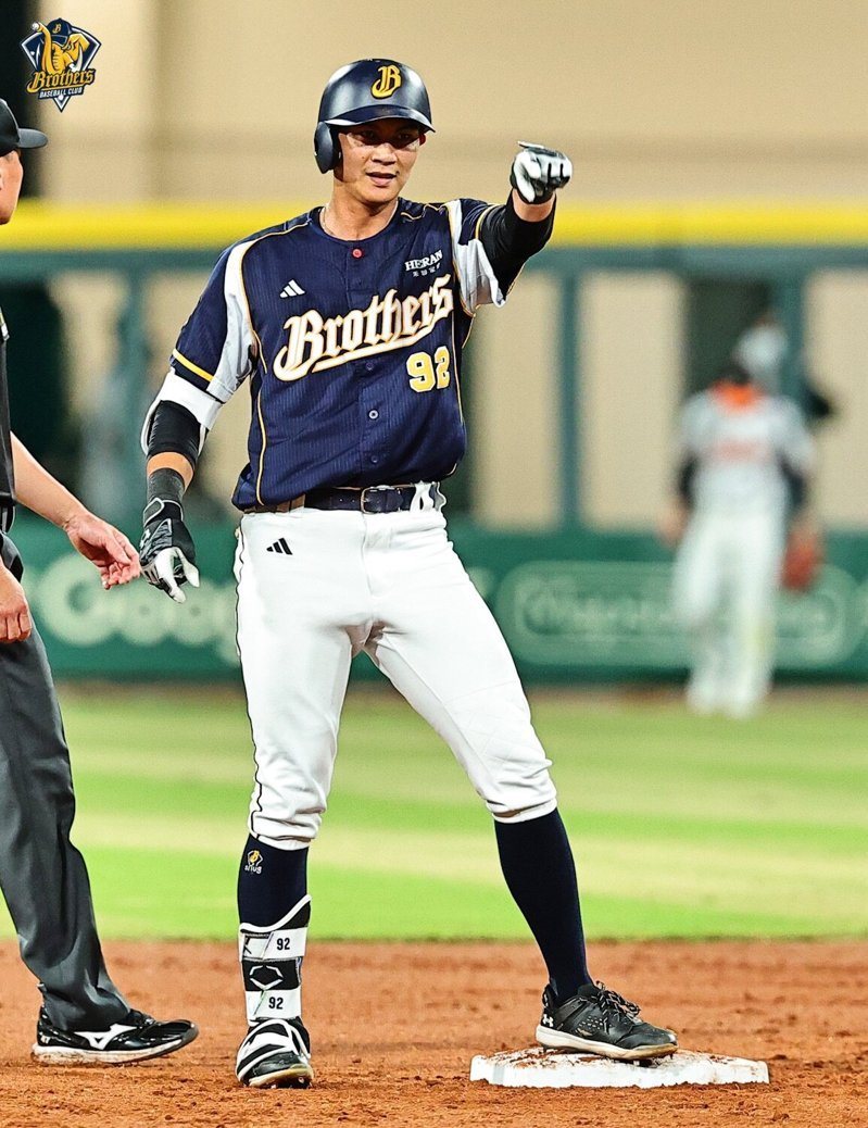 中信兄弟岳政華,單場2安3打點拿下MVP。圖/中信兄弟提供