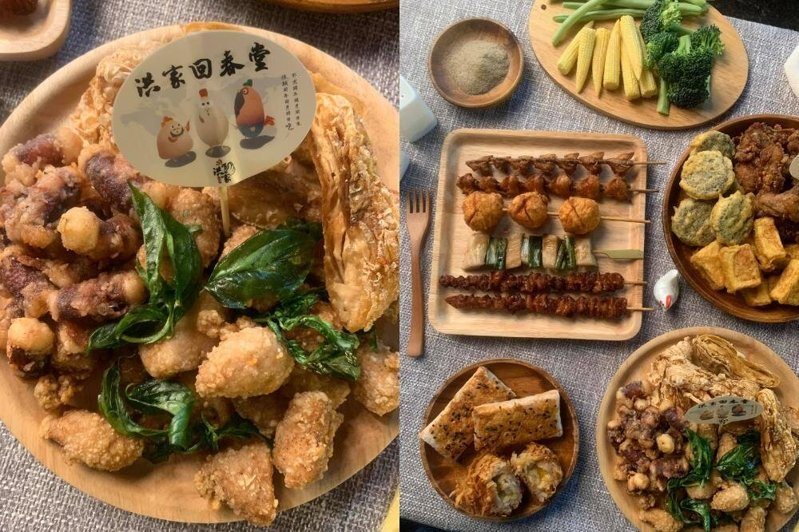 洪家回春堂鹽酥雞店內提供多樣化的炸物料理。圖/擷取自洪家回春堂鹽酥雞-台中中美總堂粉絲頁