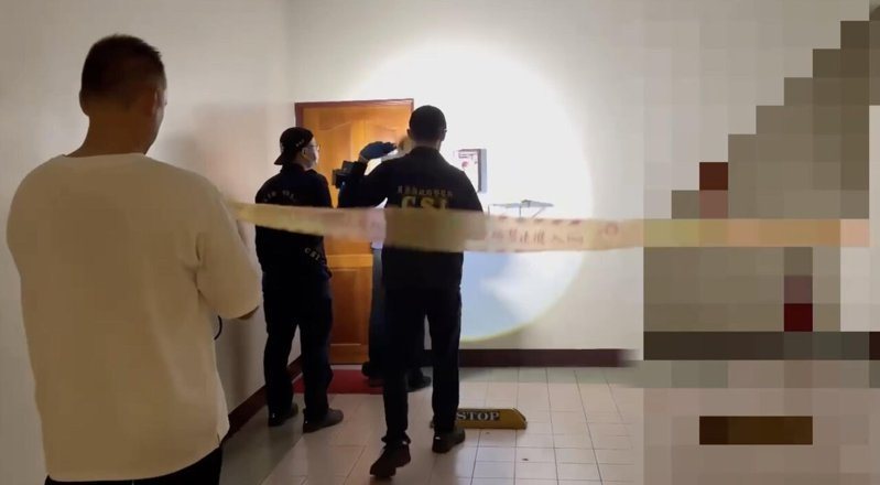 35歲林女前往遭發現陳屍在屏東市某汽車旅館，脖子以下被多層黑色塑膠袋包著，袋內放滿冰塊，只剩下頭露在外面。圖／讀者提供