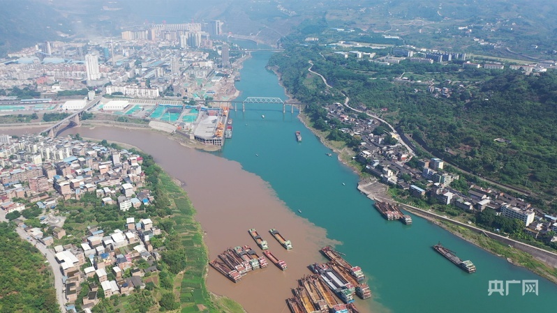 航拍水富港全貌（央广网发 水富市融媒体中心供图）