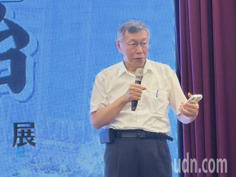 民眾黨創黨主席柯文哲今天到嘉義力挺黨籍嘉義市長參選人張啓楷，對賴總統隔空喊話表態絕不屈服。記者黃于凡／攝影