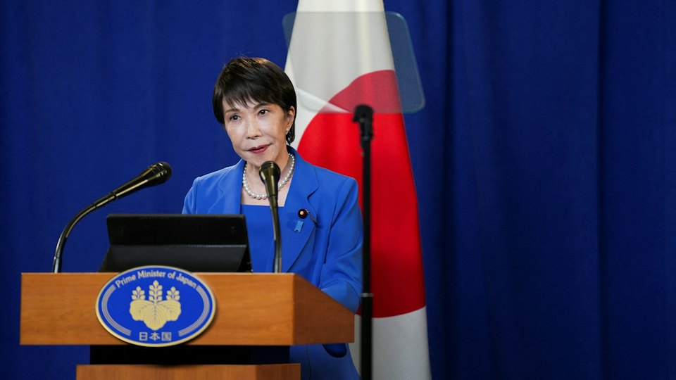 ▲高市早苗在联合国大会宣扬删除“敌国条款”。（图源：路透社）